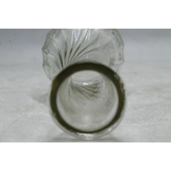 Vintage Clear Hoosier Glass 6" Swirl Bud Vase #4064 - Picture 5 of 8